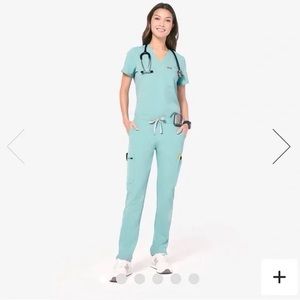 Figs Scrub Set Seaglass joggers